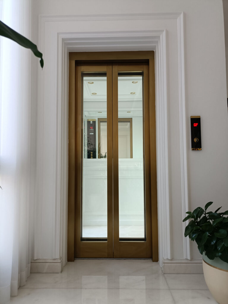 Wooden and Glass with Mirror Private Villa in Wadi Al Sail