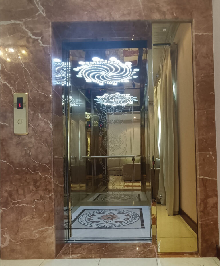 Golden Stainless Steel Private Villa in Al Hilal
