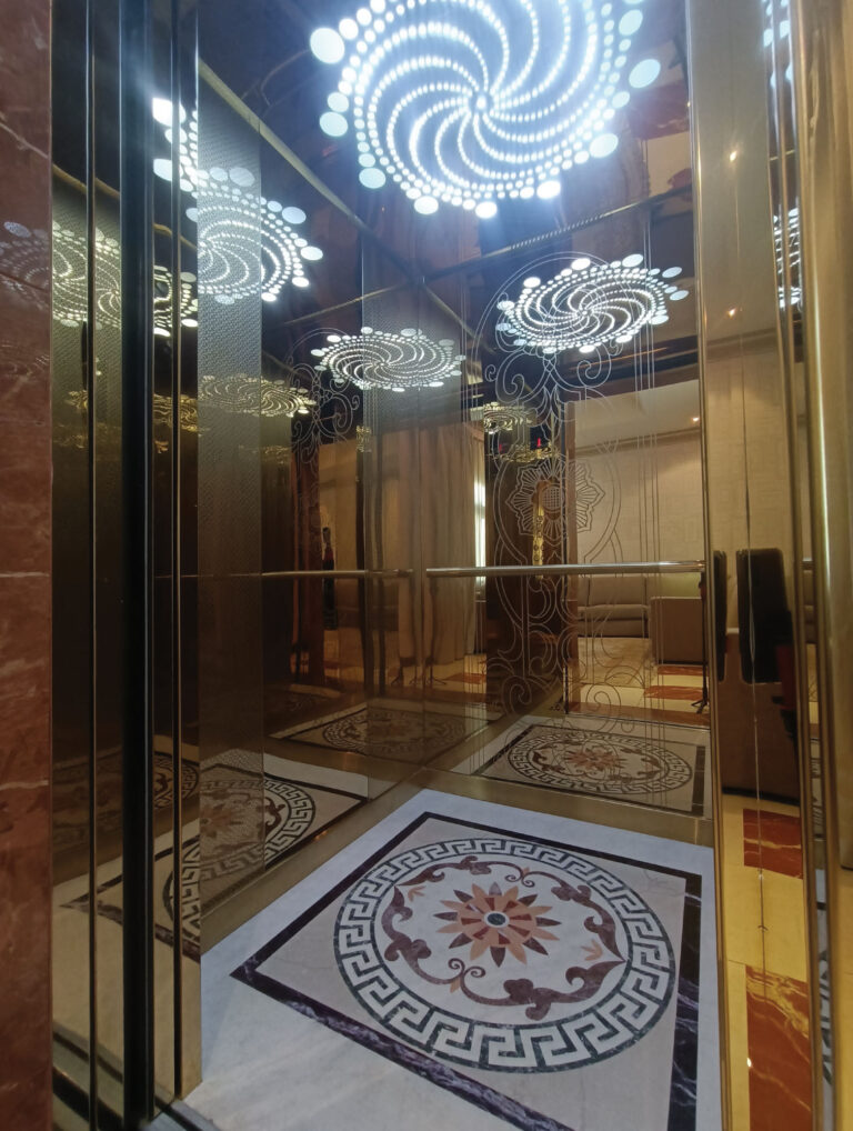 Golden Stainless Steel Private Villa in Al Hilal