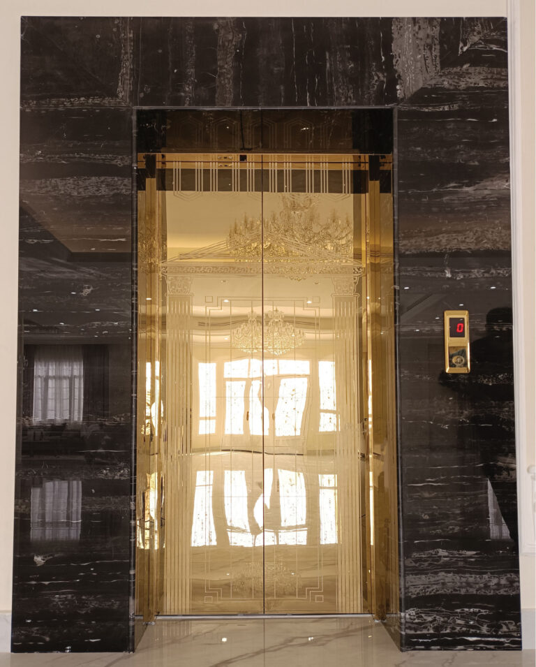 Golden Stainless Steel Private Villa in Umm Qarn
