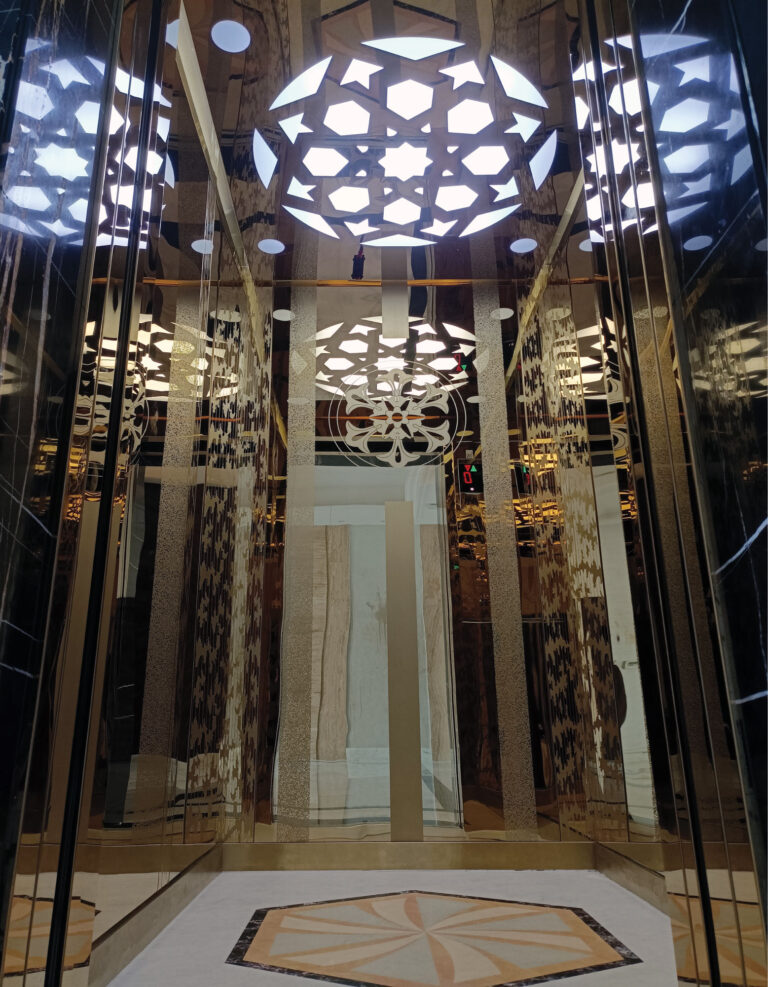 Golden Stainless Steel Private Villa in Umm Qarn