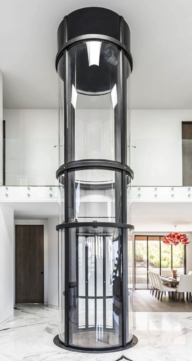 Black Panoramic Round Homelift