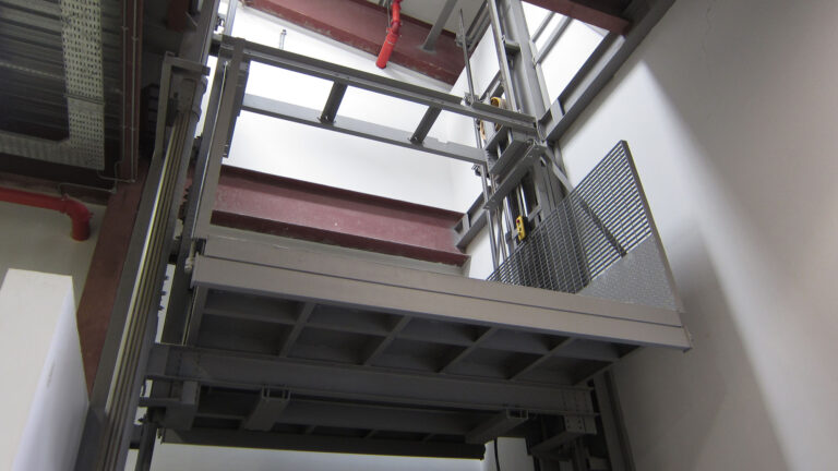 Cargo Lift in the Industrial Area With Protection, Load Capacity 2 Tons
