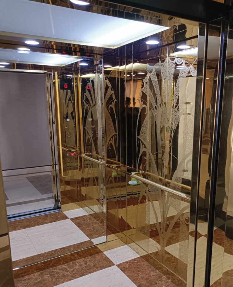 Golden Stainless Steel Private Villa in Bani Hajer
